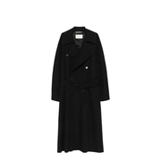 Long Wool Coats - Black