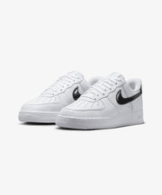 Nike | AIR FORCE 1 '07 SE { WHITE/BLACK - METALLIC SILVER