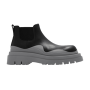 Bottega Veneta Tire Cropped Boot Black Vapor