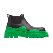 Bottega Veneta Tire Cropped Boot Black Grass