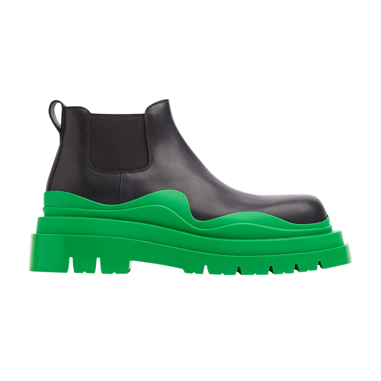 Bottega Veneta Tire Cropped Boot Black Grass