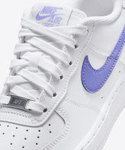 NIKE | AIR FORCE 1 { WHITE/LIGHT THISTLE - WHITE