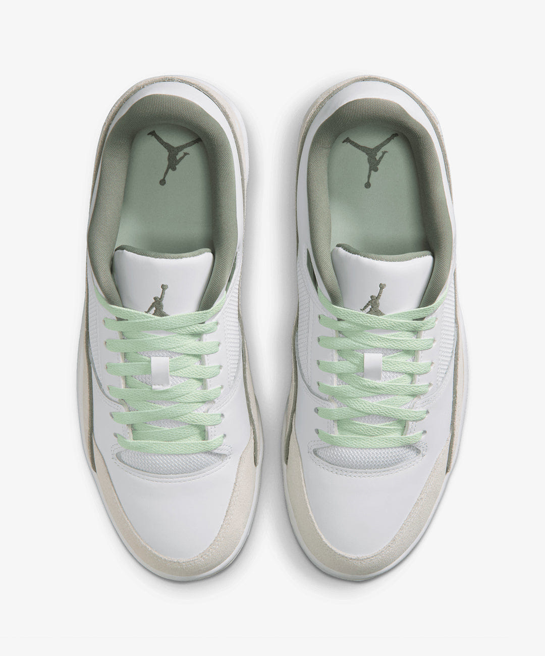 Air Jordan Jordan | FLIGHT COURT { WHITE/VINTAGE LICHEN - SWAN - JADE STONE