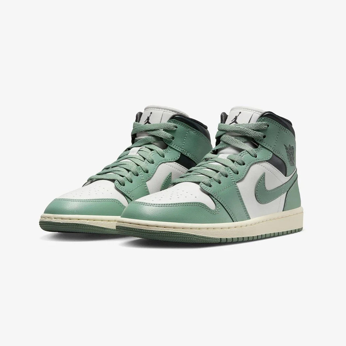 Air Jordan Jordan | AIR JORDAN 1 MID { SAIL/JADE SMOKE - ANTHRACITE