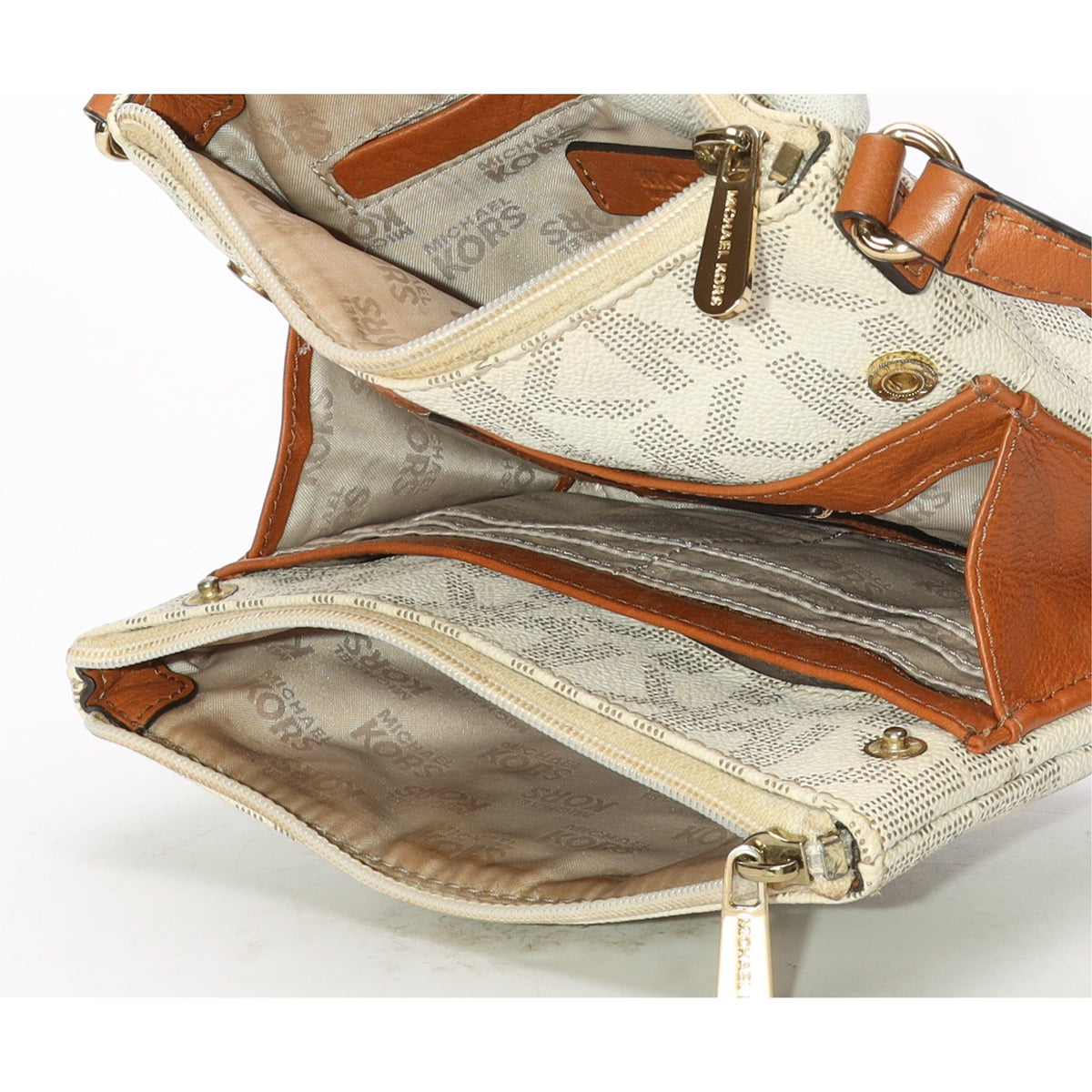 Michael Kors Fulton Vanilla Crossbody Bag