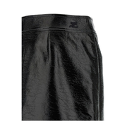 Vinyl Midi Skirt
