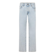 Diagonal Cotton Slim Fit Jeans