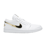 Wmns Air Jordan 1 Retro Low 'White Metallic Gold'