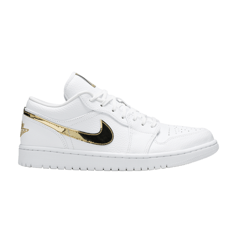 Wmns Air Jordan 1 Retro Low 'White Metallic Gold'