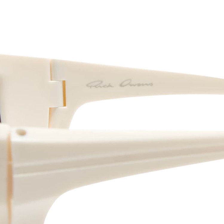 Rick Owens Rick Sunglasses Cream/Silver