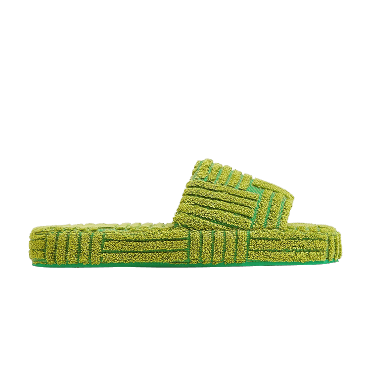 Bottega Veneta Resort Sponge Slide Parakeet Kiwi