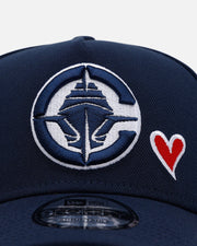 New Era Los Angeles Clippers Team Color Hearts 9FORTY A - Frame Snapback Official Team Color