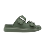 Alexander McQueen Hybrid Double Buckle Sandal Khaki