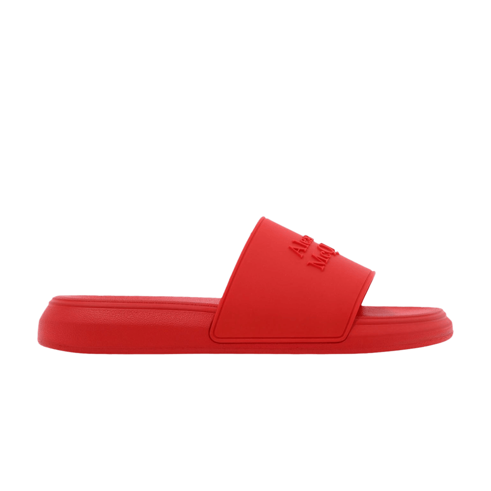 Alexander McQueen Pool Slide Red