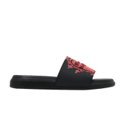 Alexander McQueen Pool Slide Heart Logo - Black