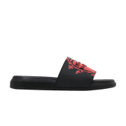 Alexander McQueen Pool Slide Heart Logo - Black