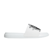 Alexander McQueen Pool Slide Heart Logo - White