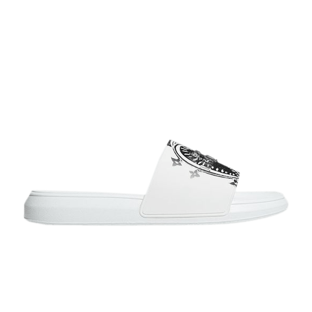 Alexander McQueen Pool Slide Heart Logo - White