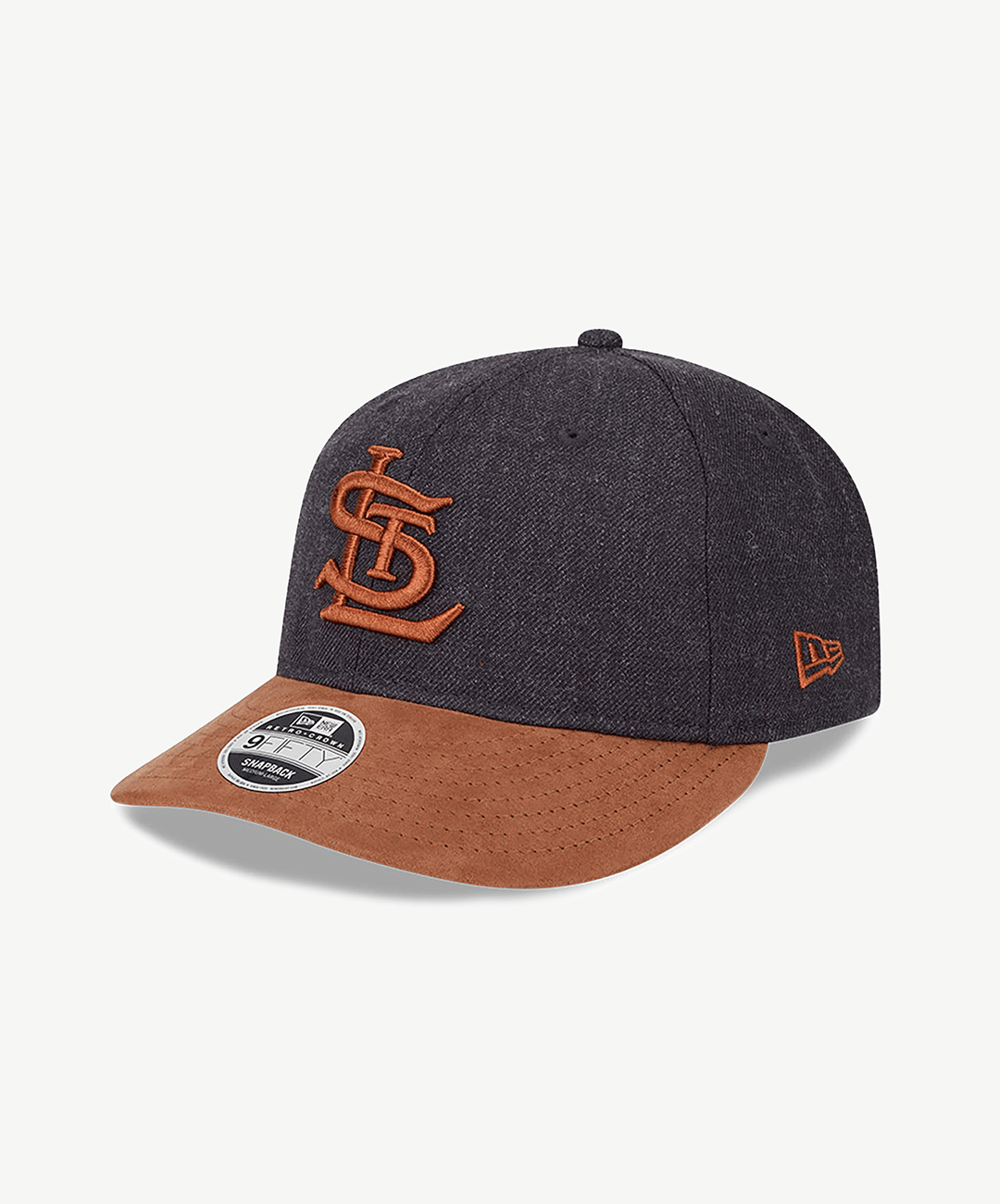New Era | ST. LOUIS CARDINALS MLB TWO TONE NAVY RETRO CROWN 9FIFTY STRAPBACK CAP { BLUE
