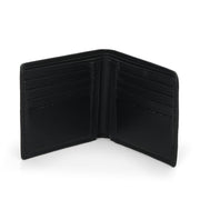 Salvatore Ferragamo Solid Black Gancini Bi - Fold Wallet Small