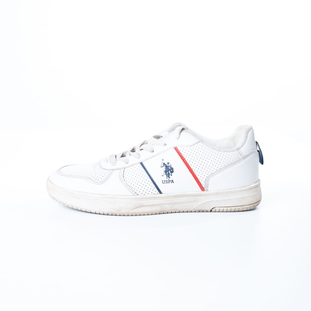 US Polo Assn Off White Reggie Sneakers (UK 7)