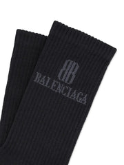 logo ribbed socks