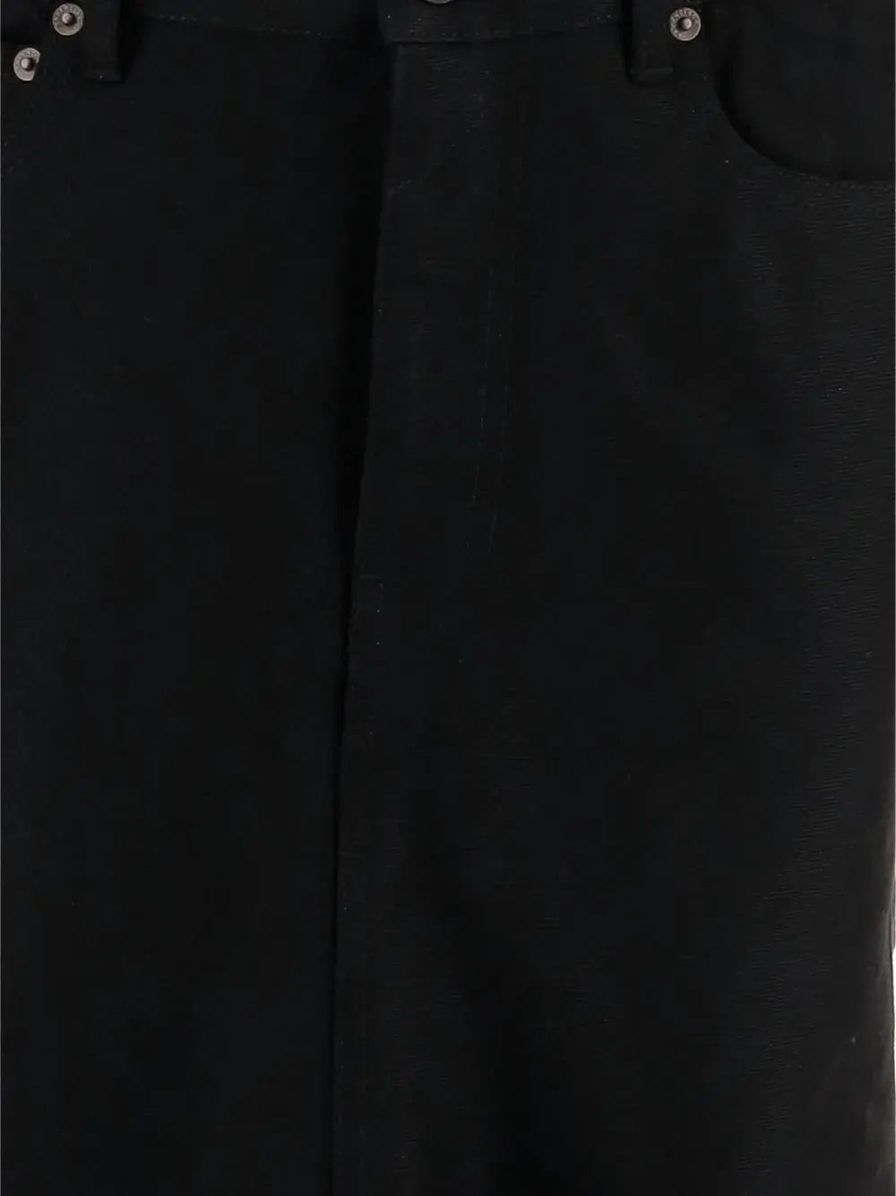 godet denim skirt