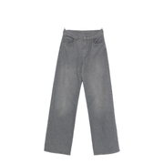 Button Fly Fastening Five Pockets Belt Loops