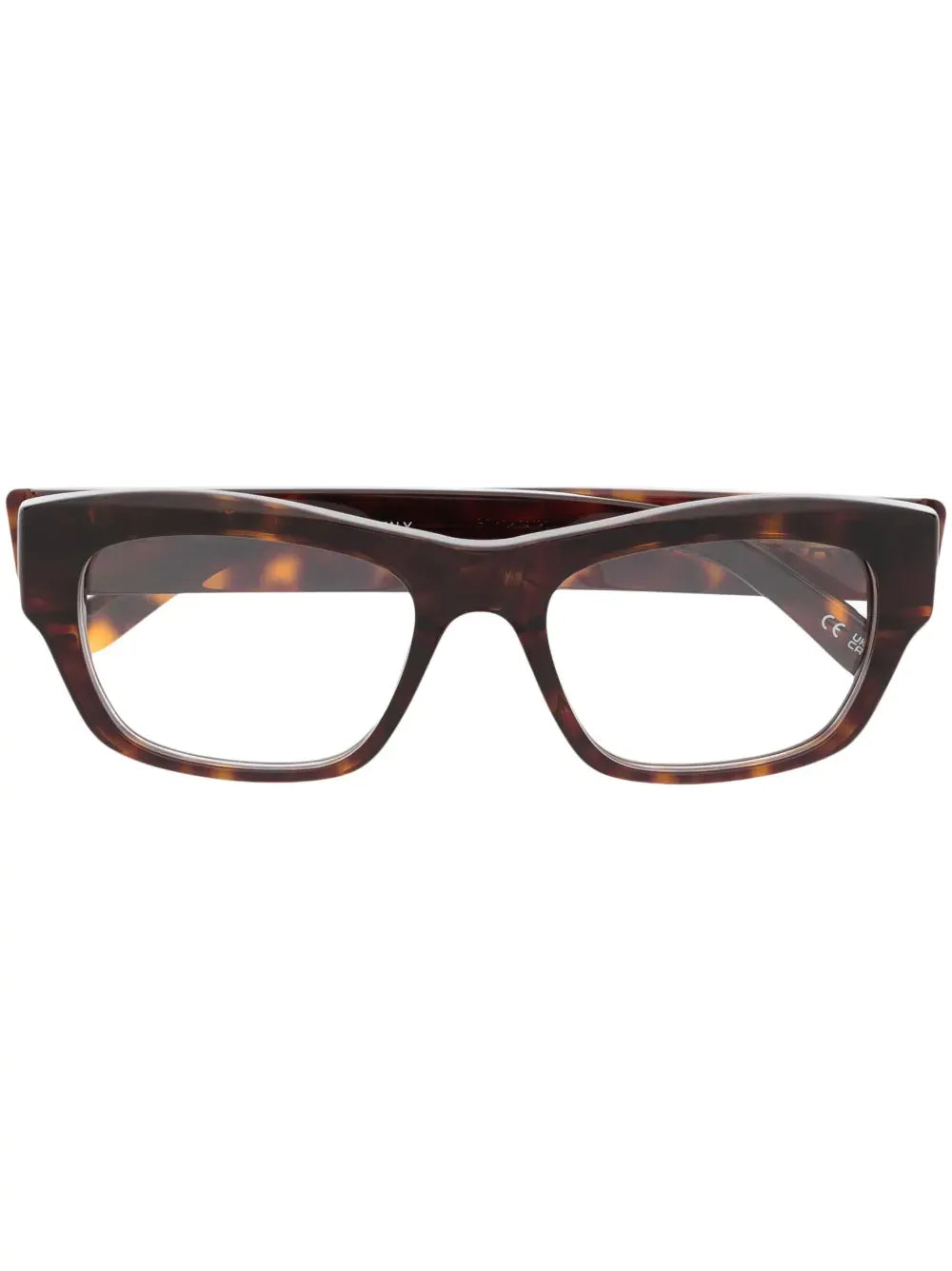 logo-print rectangle-frame glasses