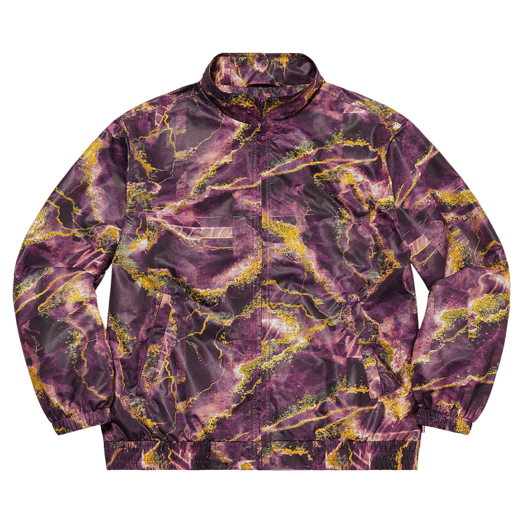 Supreme Marble Track Jacket Purple