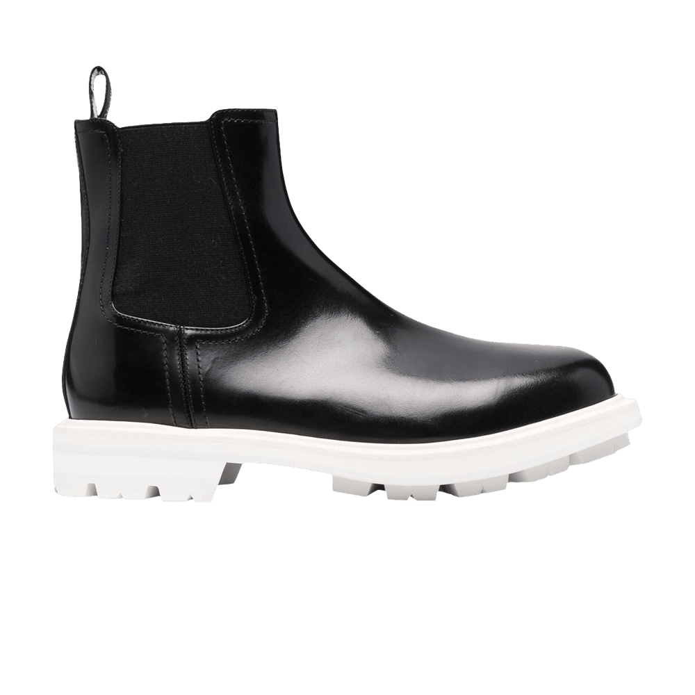 Alexander McQueen Chelsea Boot Black White