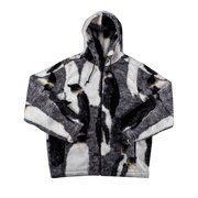 Supreme Penguins Hooded Fleece Jacket Black