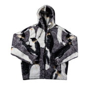 Supreme Penguins Hooded Fleece Jacket Black