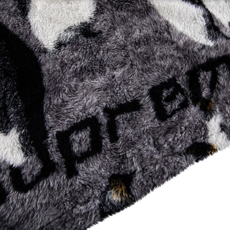 Supreme Penguins Hooded Fleece Jacket Black