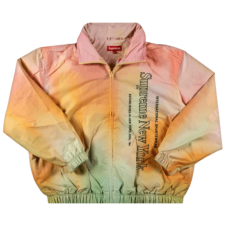 Supreme Side Logo Track Jacket Yellow Gradient