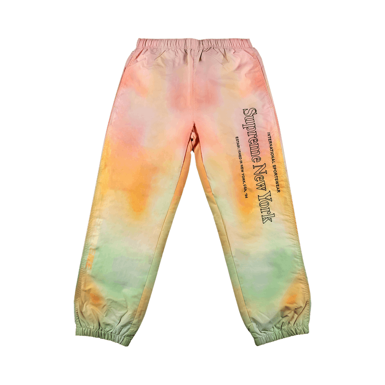 Supreme Side Logo Track Pant Yellow Gradient