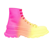 Alexander McQueen Wmns Tread Slick Boots 'Yellow Orange Pink'