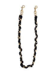 calf leather chain-link bag strap