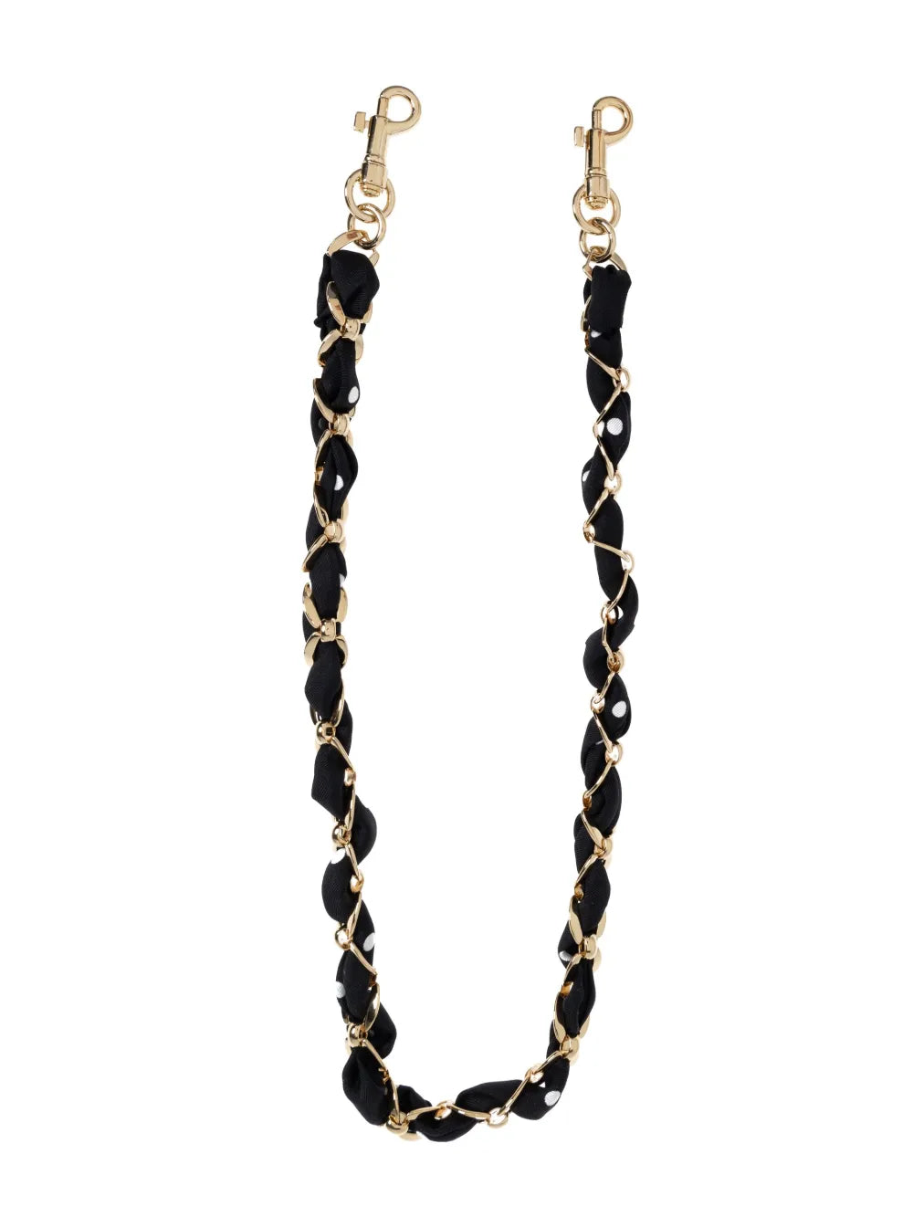 calf leather chain-link bag strap