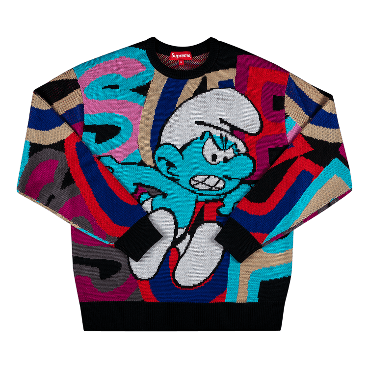 Supreme x Smurfs Sweater Black