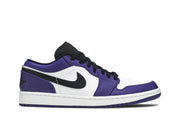 JORDAN 1 LOW COURT PURPLE WHITE