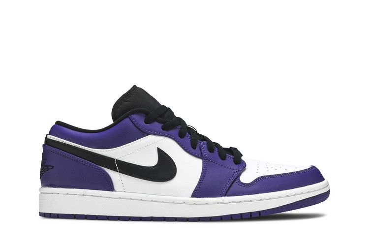 JORDAN 1 LOW COURT PURPLE WHITE
