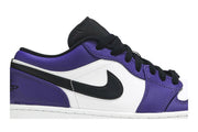 JORDAN 1 LOW COURT PURPLE WHITE