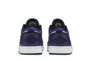JORDAN 1 LOW COURT PURPLE WHITE