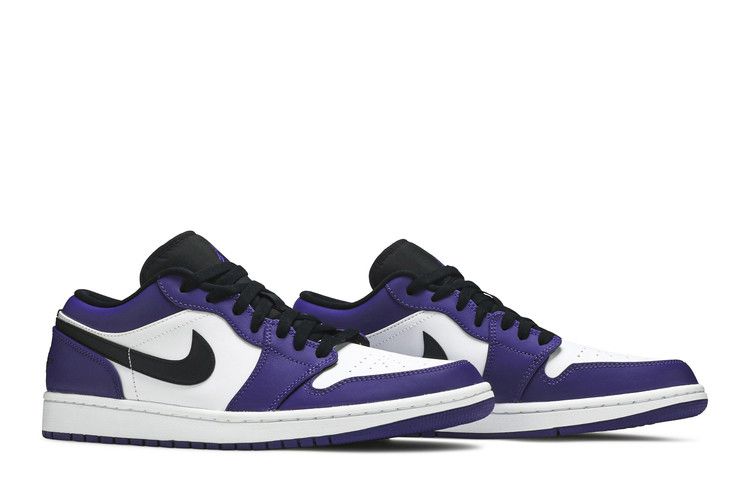 JORDAN 1 LOW COURT PURPLE WHITE