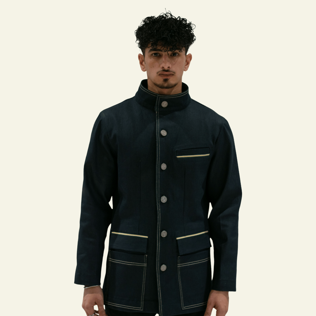 Old Gene Men’s Dark Selvedge Blazer - Youth Rebellion