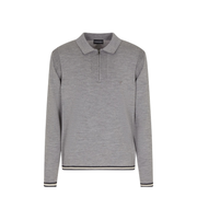 Polo-Shirt Collar Jumper in Pure Virgin Wool