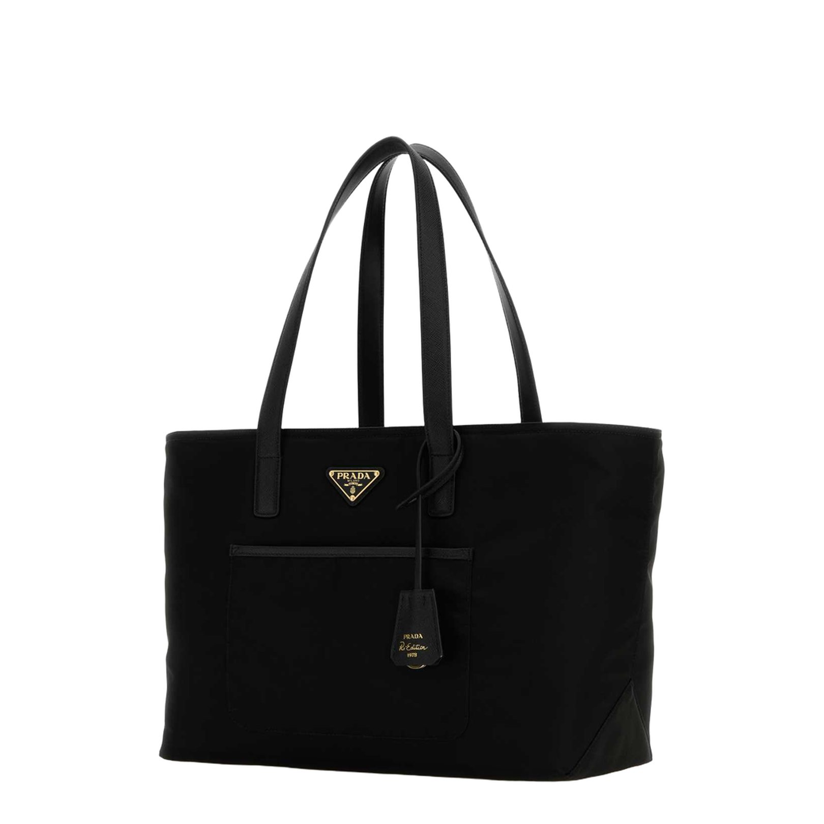 Re-Nylon Black Shopping Bag