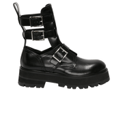 Alexander McQueen Wmns Rave Buckle Boot 'Black'