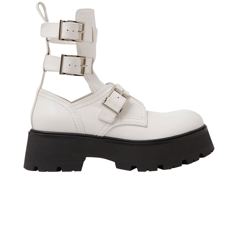 Alexander McQueen Wmns Buckle Fastening Ankle Boots 'Black'